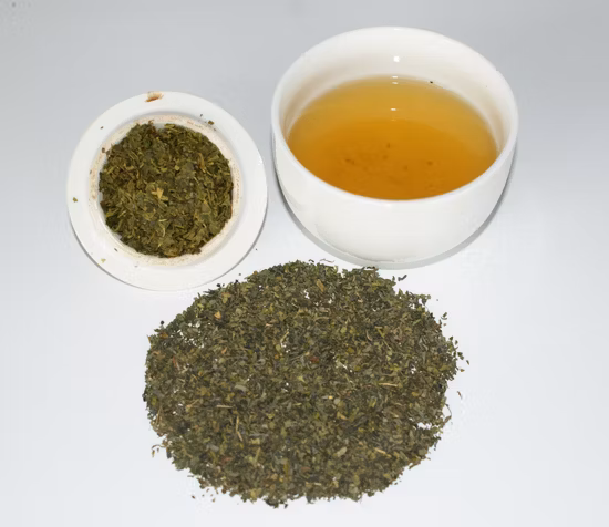 Green Tea Fannings Dust Rain Forest Organic 1.1-1.4mm for Tea Bags